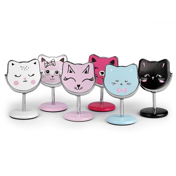 Kosmetické stolní zrcátko Kočka