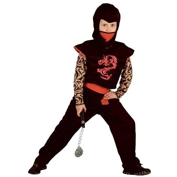 Kostým dětský Ninja-red drak 130 - 140 cm