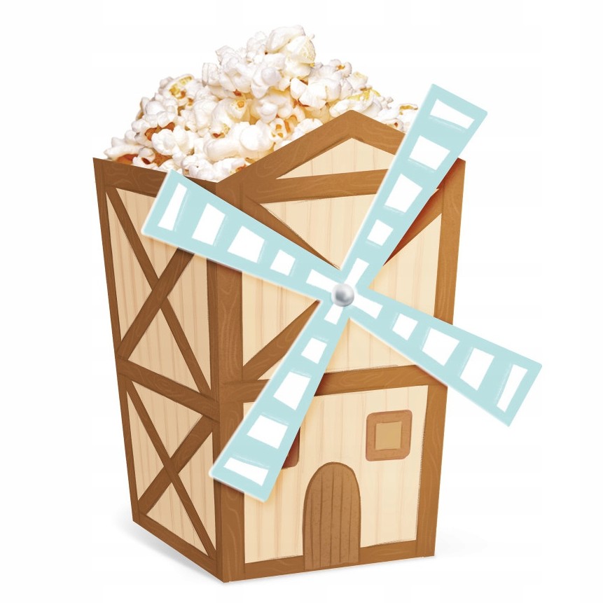 Krabičky na popcorn Farma 6 ks