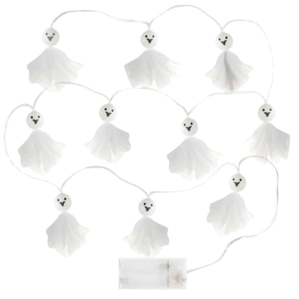 LED světelný řetěz Duchové s textilií 2 m