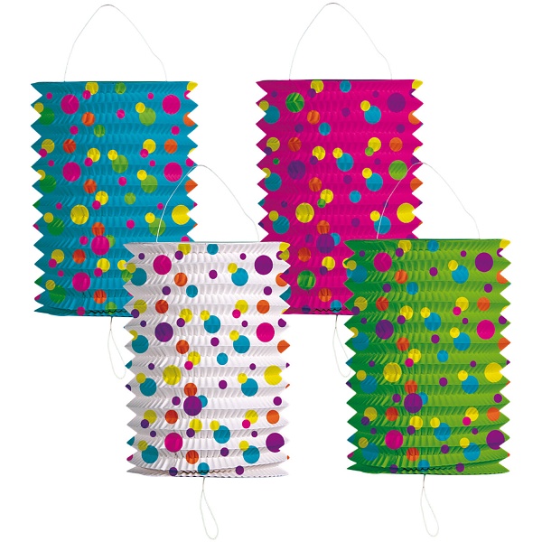 Lampion mix barev 16 cm