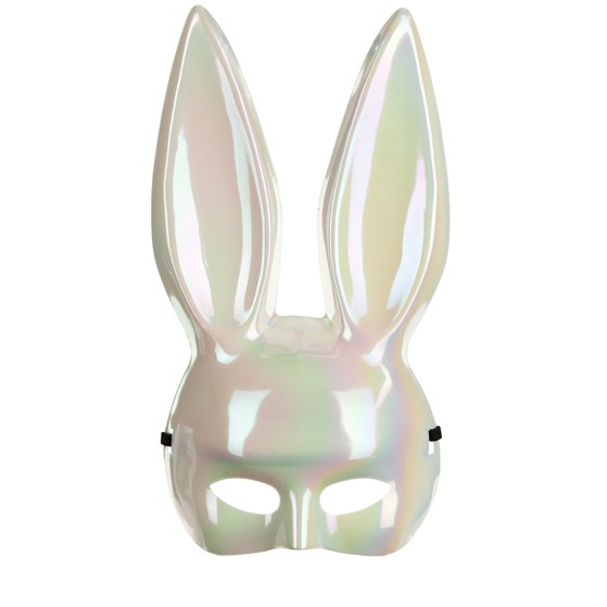 Maska Zajíček bílá lesklá