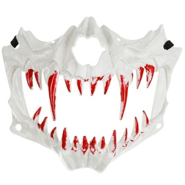 Maska bílé Zuby krvavé