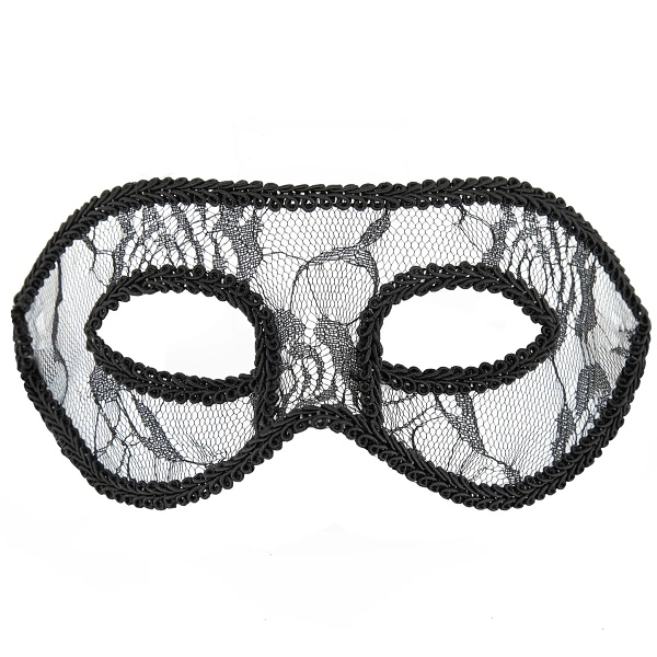 Maska karnevalová černá krajková