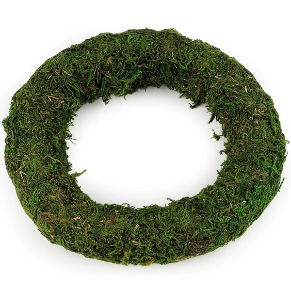 Mechový věnec zelený 20 cm