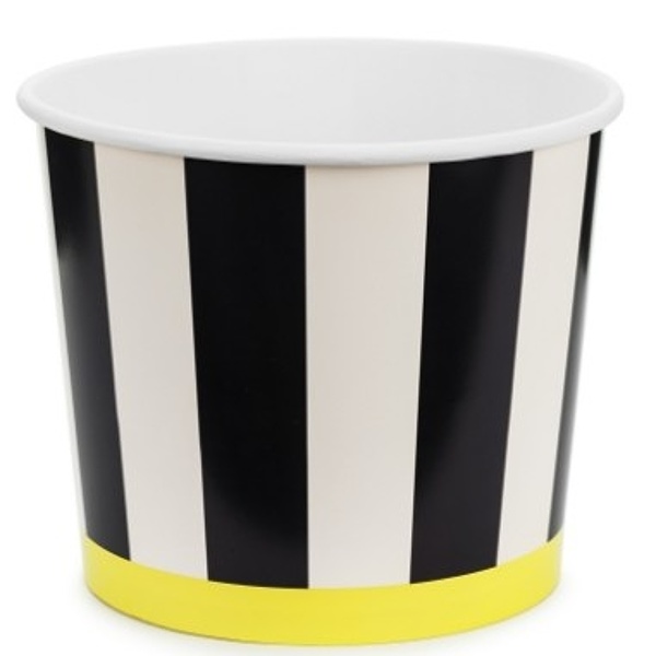 Misky na sladkosti s černobílými pruhy 2 ks