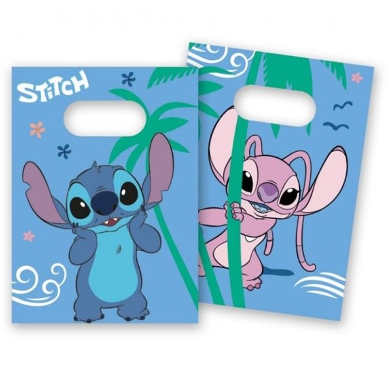 Papírové sáčky Stitch a Angel 4 ks