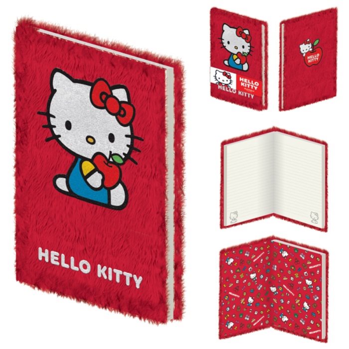 Plyšový blok Hello Kitty A5