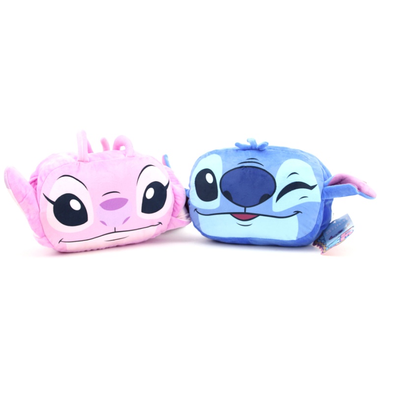 Plyšový polštářek s otvorem na ruce Stitch/Angel