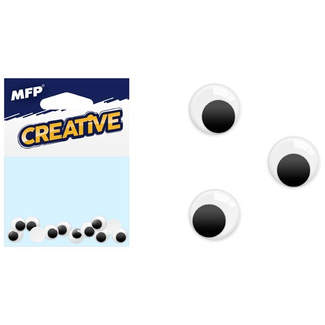 Pohyblivé oči 0,7cm 12ks