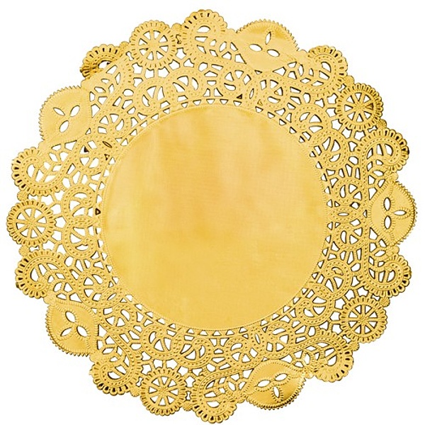 Prostírání zlaté krajkové 35 cm