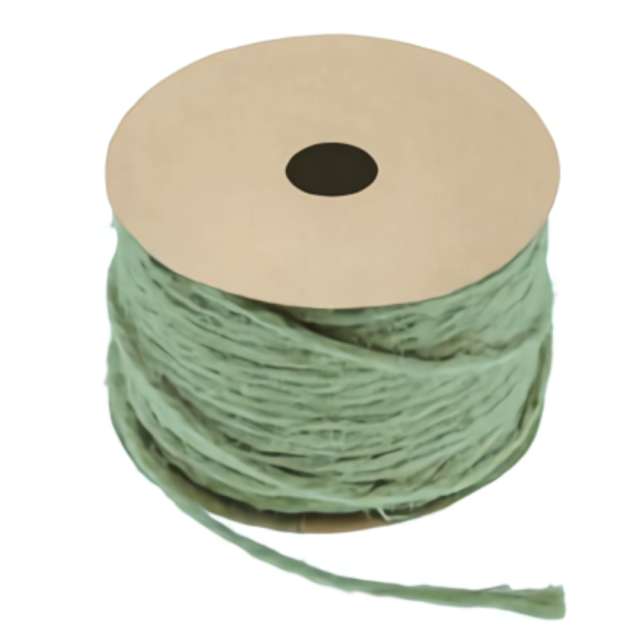 Provázek dekorační přírodní pastelově zelený 1,5 m/20 m