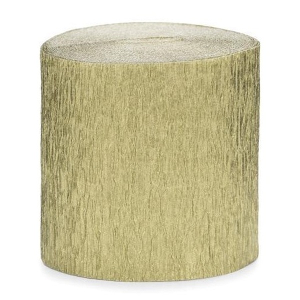 SERPENTÝNA krepová zlatá 5cm/10m