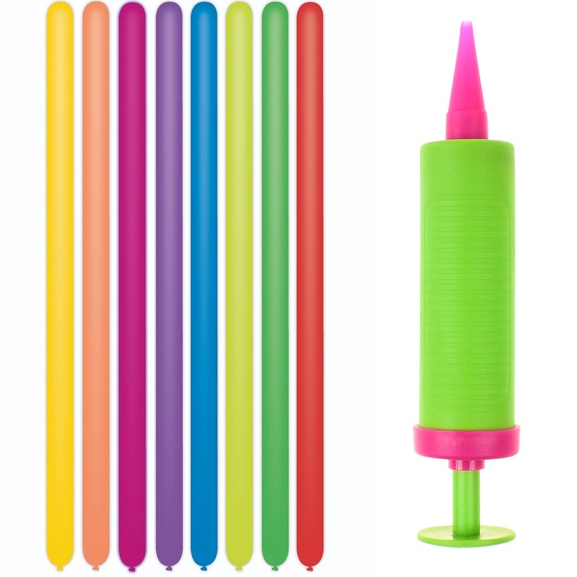 Set modelovacích barevných balónků s pumpičkou