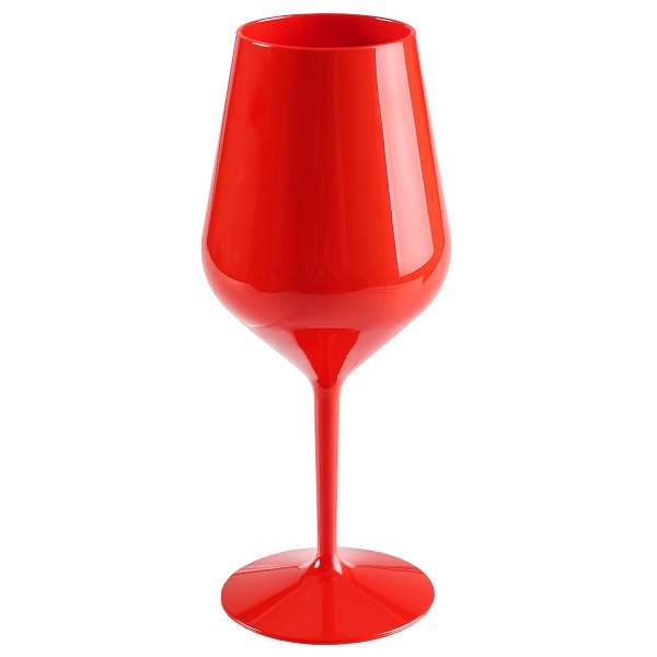 Sklenička na víno červená 47 cl 1 ks