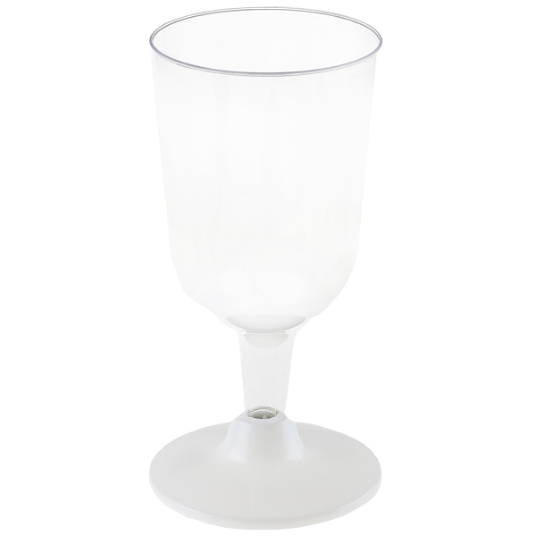 Sklenička na víno znovupoužitelná bílá 200 ml