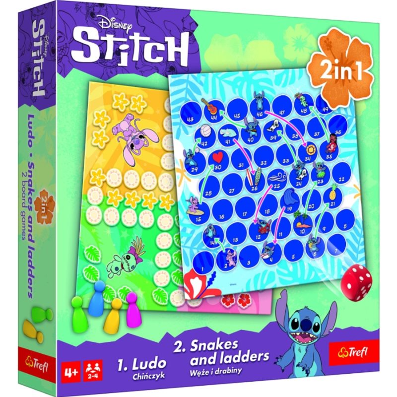 Společenská hra 2v1 - Lilo & Stitch