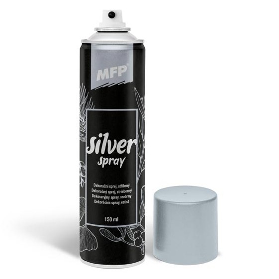 Sprej dekorační stříbrný 150 ml