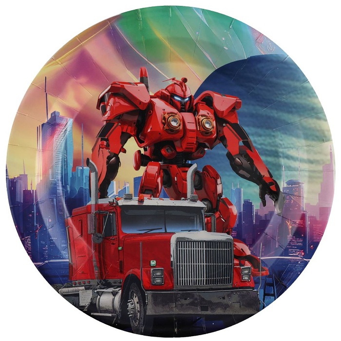 Talíře papírové Autorobot 23cm 10ks