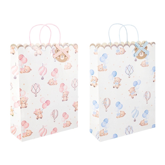 Taška dárková velká s medvídky 32x43 cm