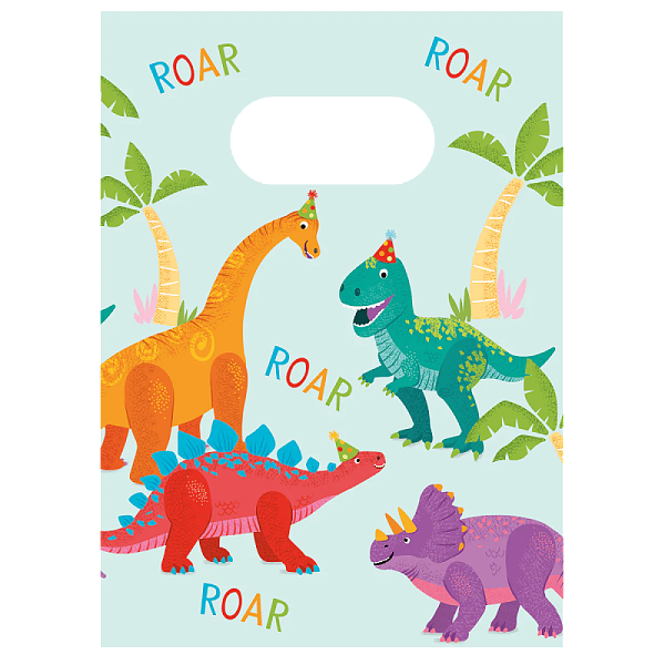 Tašky papírové Dino 4 ks