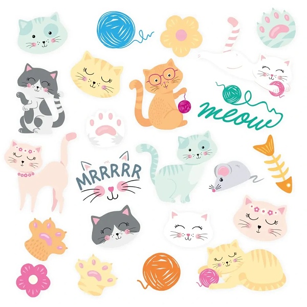 Tetování Kočky 23 ks