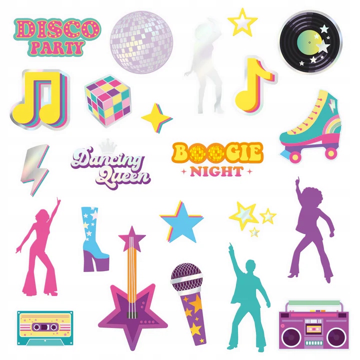 Tetování Retro Disco 23 ks