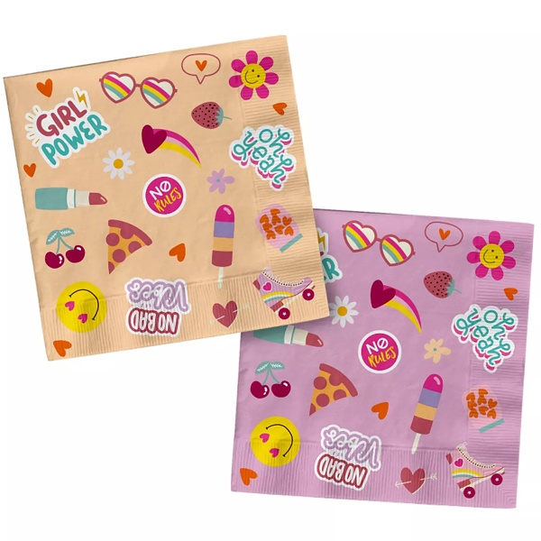 Ubrousky papírové Boho Girlz 33x33 cm 20 ks