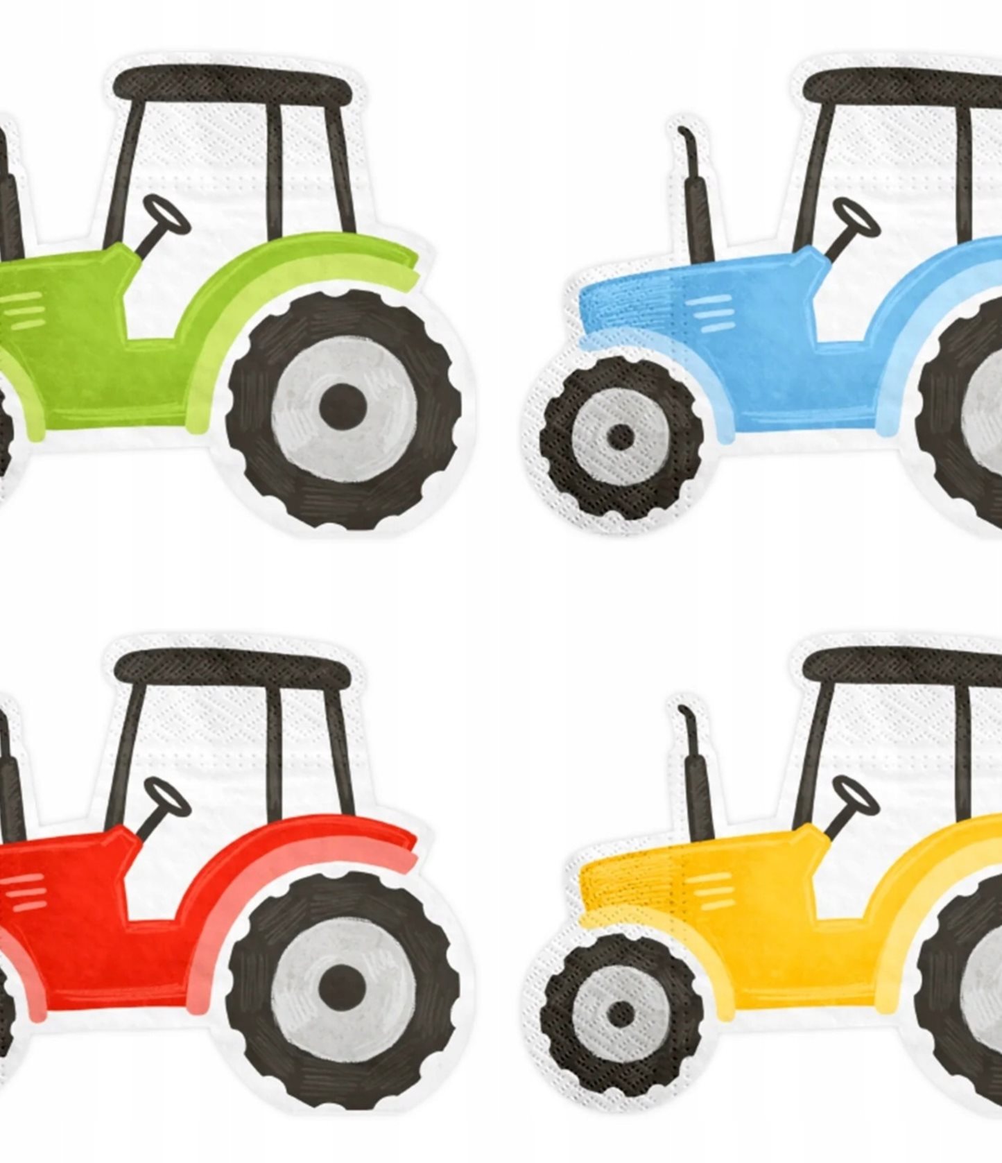 Ubrousky papírové Farma (traktor) 12 ks