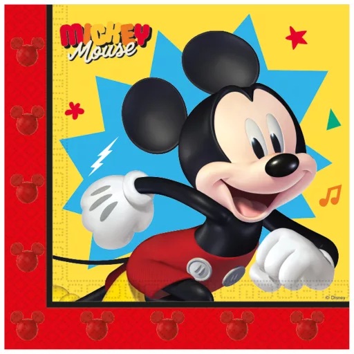 Ubrousky papírové Mickey Mouse 33x33 cm 20 ks