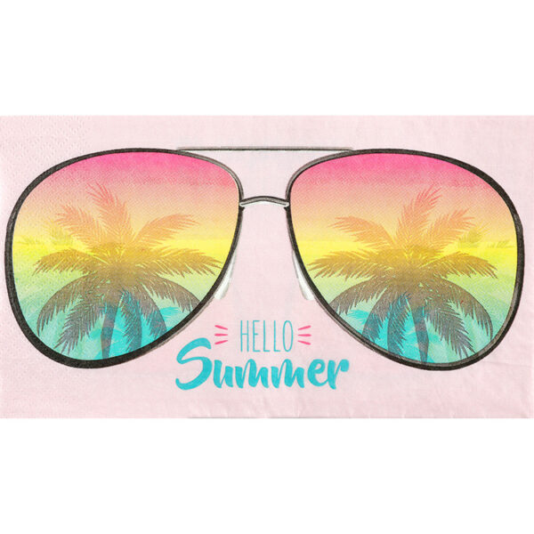 Ubrousky papírové Palmy multicolor 40 x 33 cm 20 ks