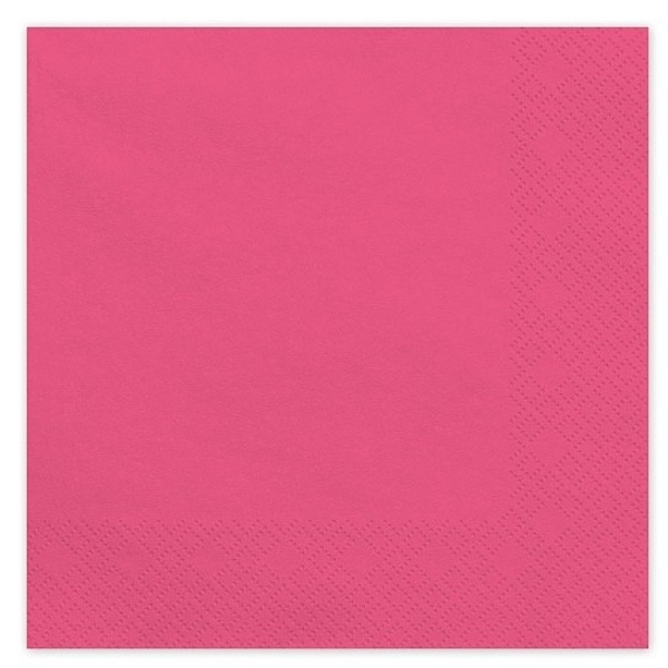 Ubrousky papírové růžové 33x33 cm 20 ks
