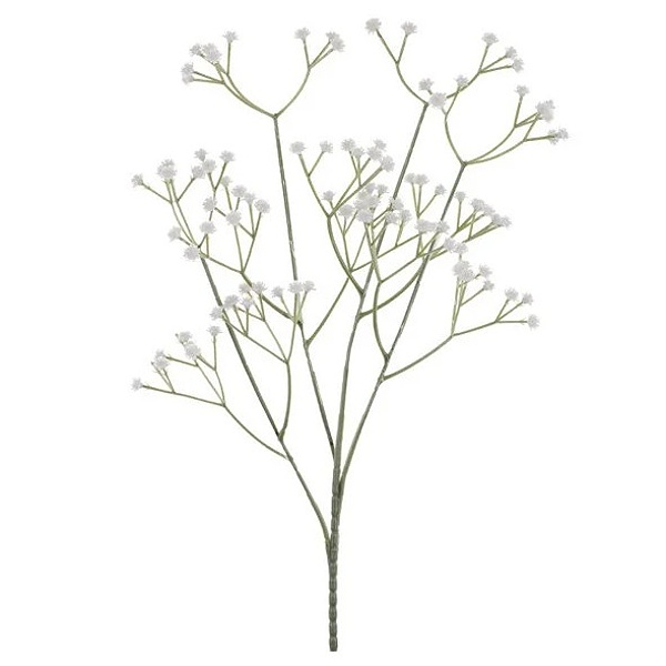 Umělá květina – nevěstin závoj, 62 cm, bílá