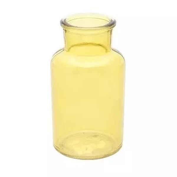 Vázička skleněná Margarita žlutá 6,8 x 12,5 cm
