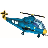 Balnek fliov Helikoptra modr 60 cm