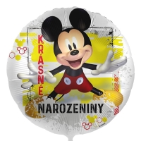 Balnek fliov Mickey Krsn narozeniny 43 cm