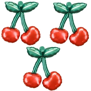 Balónek fóliový Třešně do girland 28x31 cm 3 ks