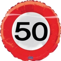 Balnek fliov dopravn znaka "50" 45 cm