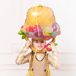 Balónek fóliový Koš s květinami 53x69 cm