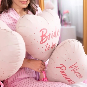 Balónek fóliový Bride to be srdíčko růžové 45 cm