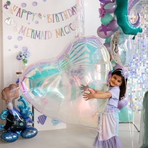 Balónek fóliový stojací Mořská panna 55x80 cm