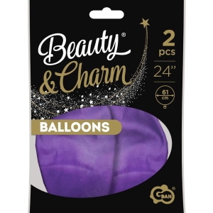 Balónek latexový platinum světle fialový 61 cm 2 ks