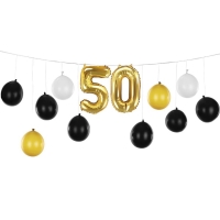 Balnkov girlanda 50. narozeniny erno zlat