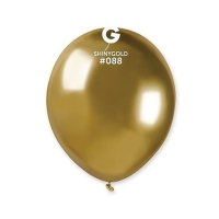 Balónky dekorační 13 cm chromové zlaté 100 ks