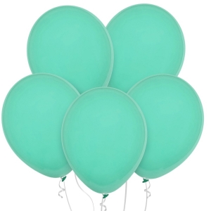 Balónky latexové pastelové matně zelené 28cm 100ks