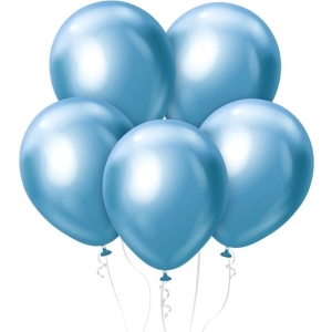 Balónky latexové Beauty Charm platinové modré 30 cm 50 ks
