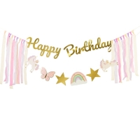 Banner Happy Birthday Jednoroci 230x17,5 cm