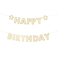 Banner Happy Birthday paprov 220x14,5 cm