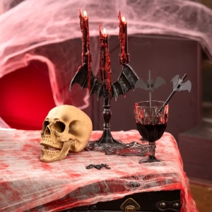 Brčka papírová s netopýry 12 ks