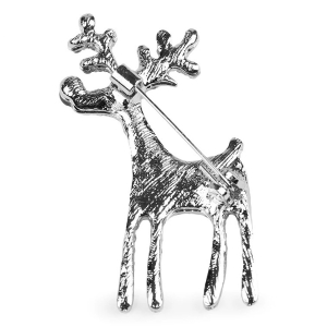 Brož s broušenými kamínky Sob červený